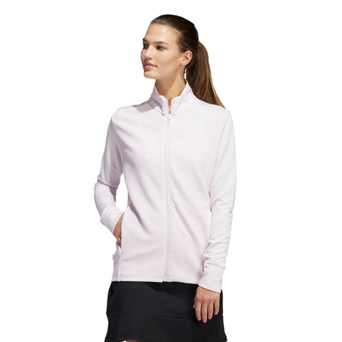 W Texture Full Zip Jacke Almost Pink