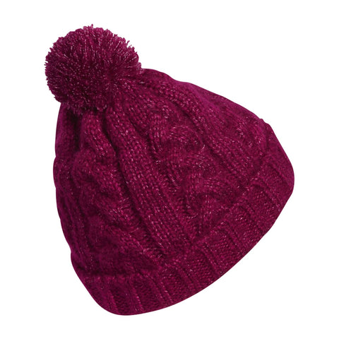 W Pom Beanie Power Berry