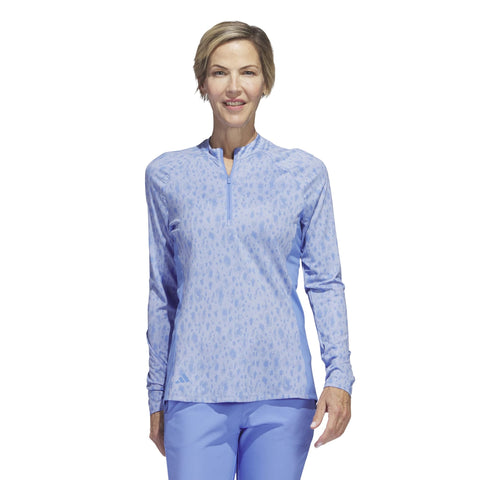 U365 Print Langarm-Poloshirt