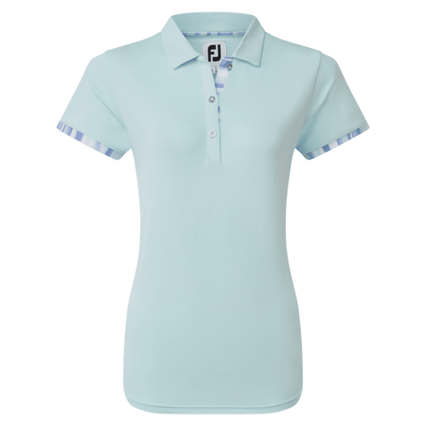 Polo Watercolour Trim Pique