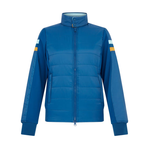 Mixed Media Puffer Golfjacke
