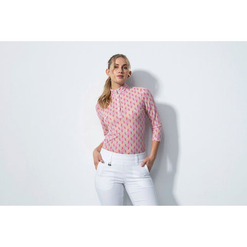 Digne Mesh 3/4 Sleeves Polo Shirt