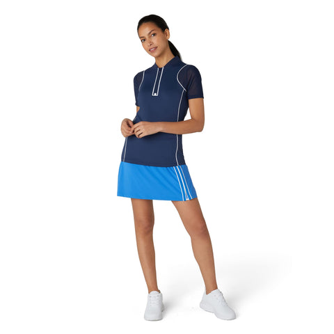 Mesh Sleeve Frontzip Shirt