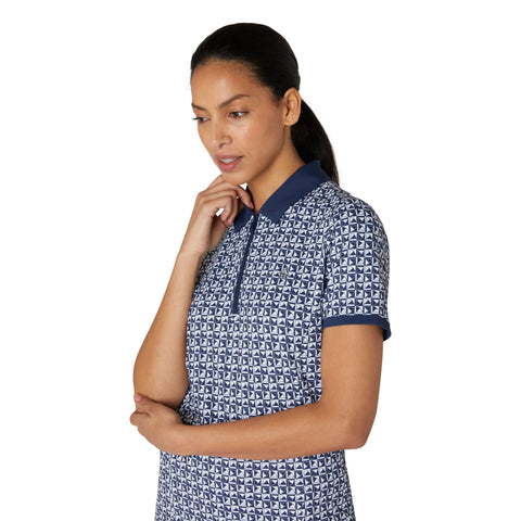 Geo Printed Meshback Polo