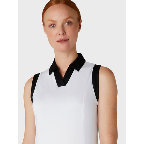 Sleeveless Colorblock Polo