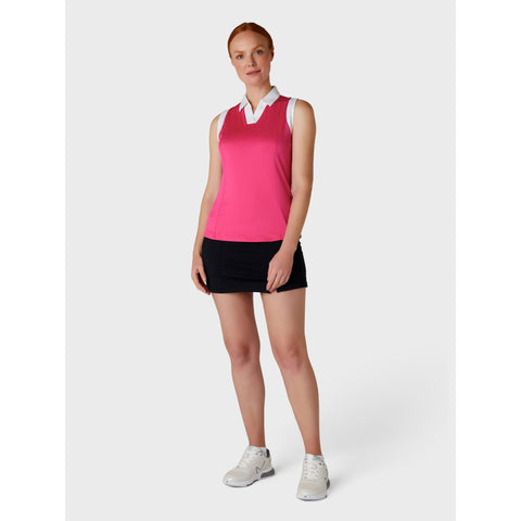 Sleeveless Colorblock Polo