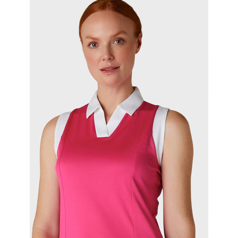 Sleeveless Colorblock Polo