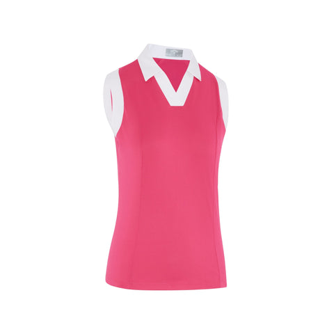 Sleeveless Colorblock Polo