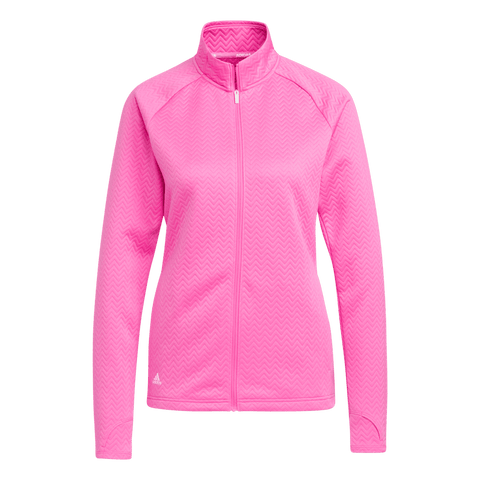 W Texture Full Zip Layer Pink