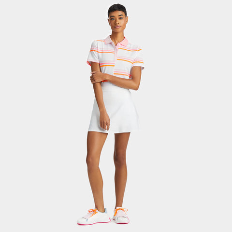 Offset Gradient Stripe Tech Polo