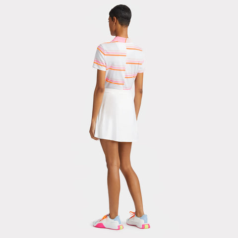 Offset Gradient Stripe Tech Polo