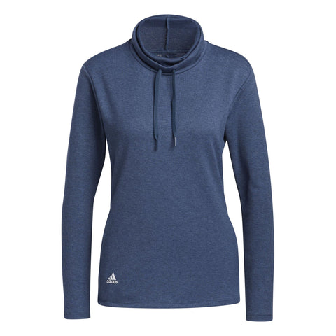 High Mock Golf Pullover Crew Navy Melange Damen