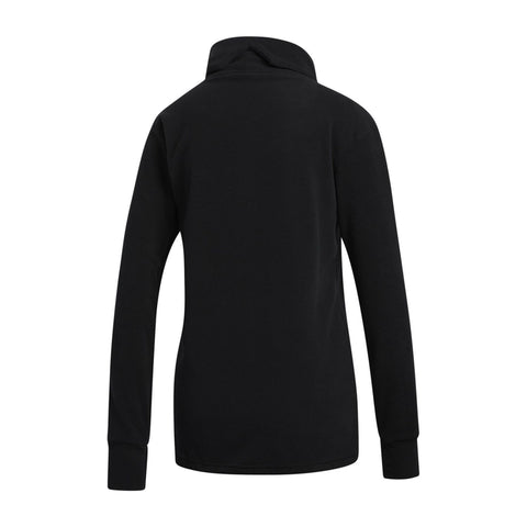 W Sweater Polarfleece Mock Schwarz