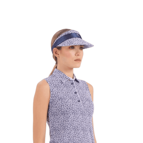 W Verta Visor Blau/Weiß Gemustert One Size