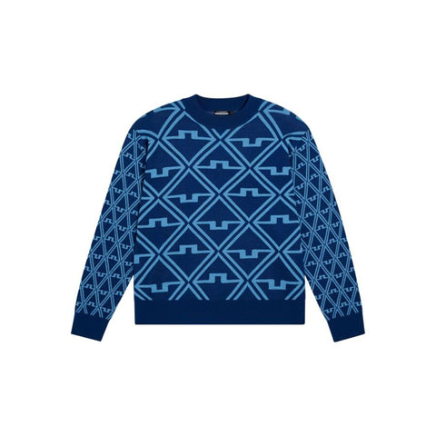 Isaac Jaquard Knitted Sweater