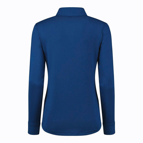 Polo Half Neck Langarm Damen Spectrum Blue