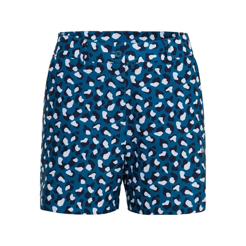 W Gwen Printed Golf Short Moroccan Blue Animal