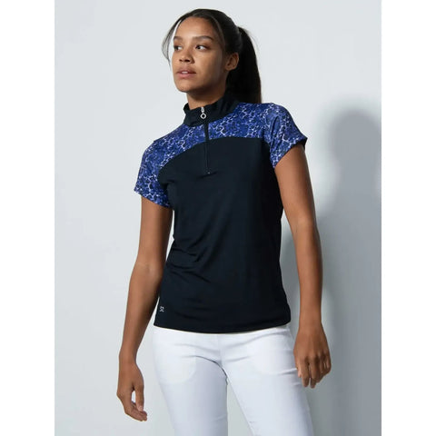 Andria Cap Sleeves Half Neck Shirt