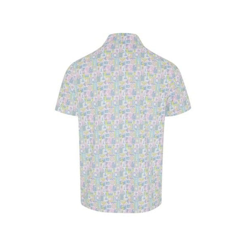Pete Game Grid Print Polo