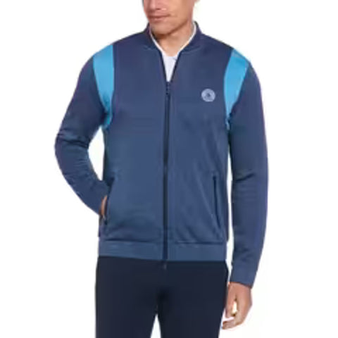 Full Zip Bomber Colour Block Jacke