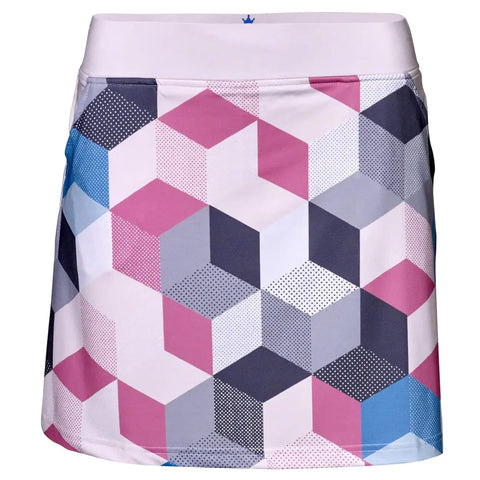 Rectangles Skort White/Grey