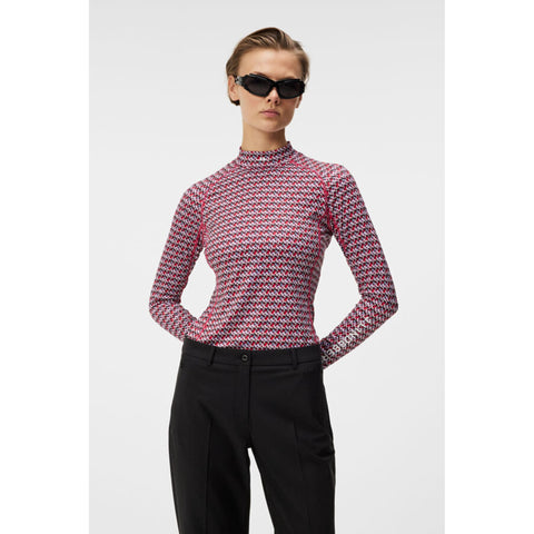 Asa Print Soft Compression Top Damen JL Micro Brid