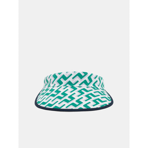 W Visor Golf Print Alba Green 3D Bridge Monogram