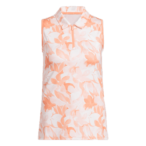 Sleeveless Floral Polo