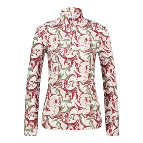 Print Peached Poloshirt Damen