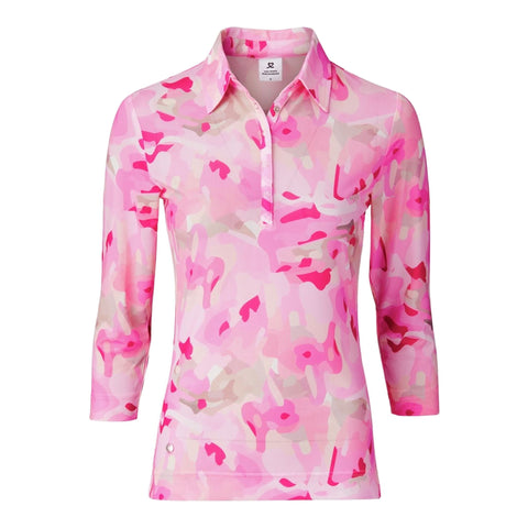 QuickDry Cammy Mesh 3/4-Sleeve Polo Damen