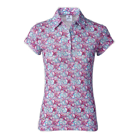 Paisley Mesh Polo Damen