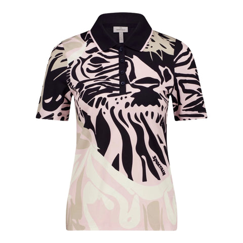 Poloshirt mit Animal Print Damen