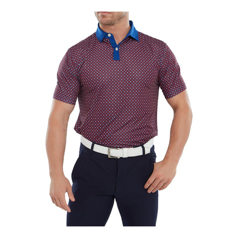 Circle Print Poloshirt Herren