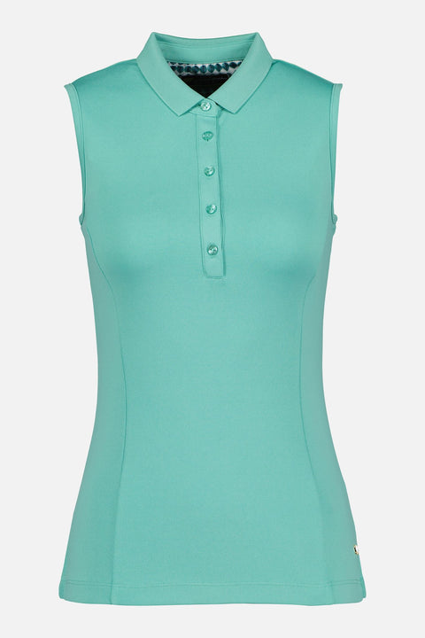 Piquet Knit Poloshirt Damen