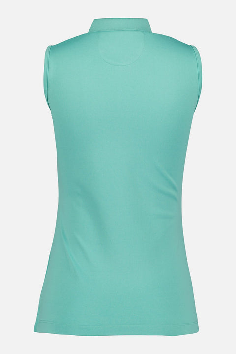 Piquet Knit Poloshirt Damen