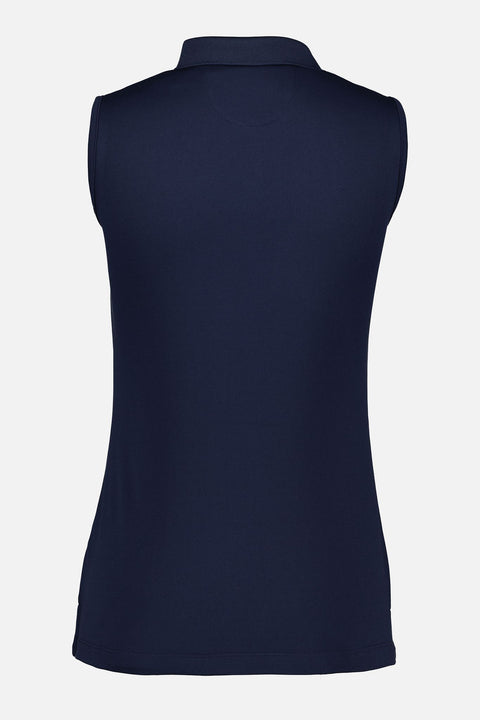 Piquet Knit Poloshirt Damen