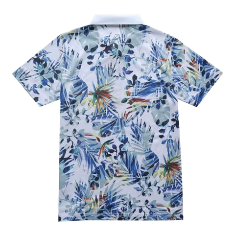 June Hawaii Print Poloshirt Herren