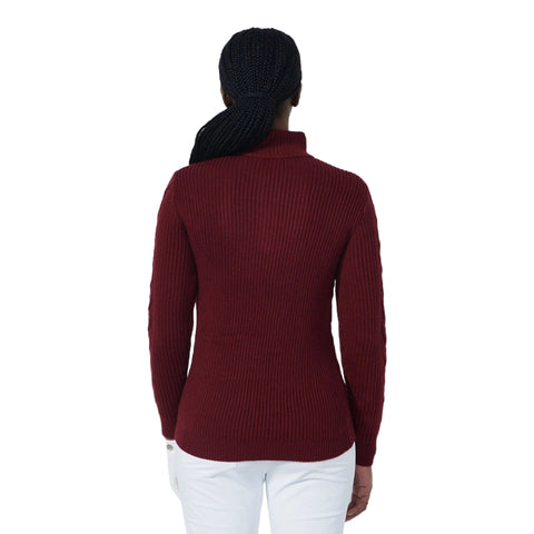 Lined Cable Pullover Damen