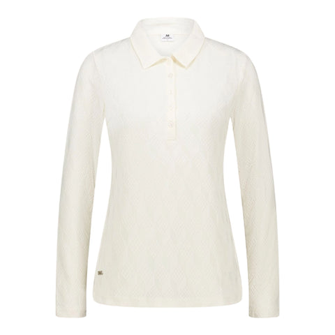 Graphic Jacquard Poloshirt Damen
