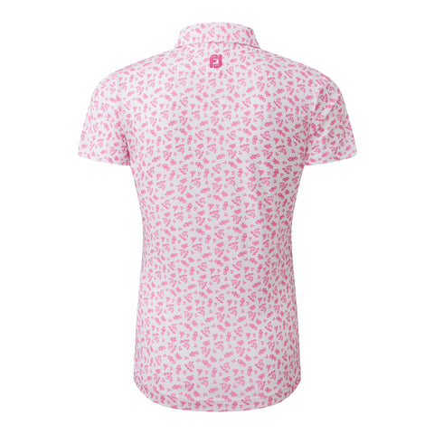 Floral Print Poloshirt Damen