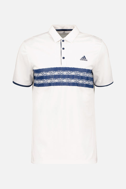 Core Left Chest SS Polo Weiß/Navy Herren