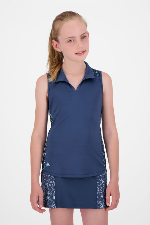 G Printed SL Polo Navy Damen