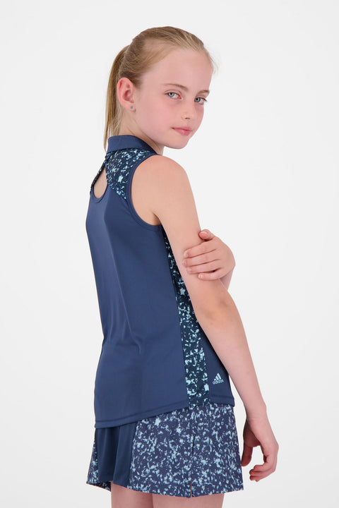 G Printed SL Polo Navy Damen