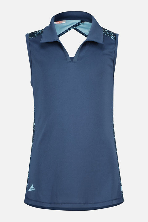 G Printed SL Polo Navy Damen