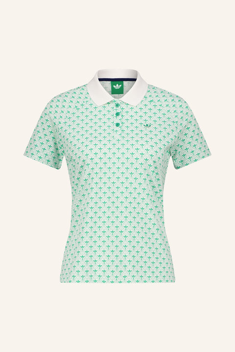 All Over Trefoil Polo Damen