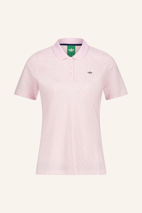 All Over Trefoil Polo Damen