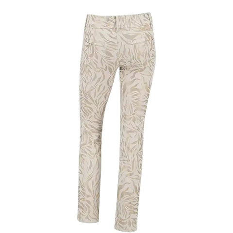 Lucy Golden Print Jersey Golfhose Damen