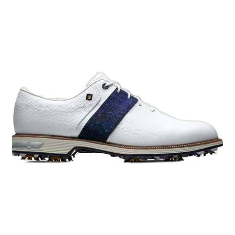 DJ Premiere Weiß/Blau/Grün Harris Tweed Golfschuhe Herren
