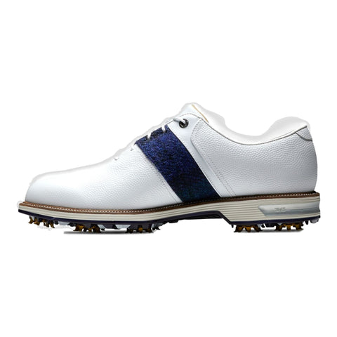 DJ Premiere Weiß/Blau/Grün Harris Tweed Golfschuhe Herren