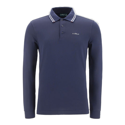 Atem Langarm Polo Herren